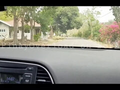 Hot pinay car suck off while having a road trip at their province