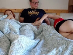 Stepbrother’s GF Catches Me Sucking His Big Cock & Joins for a Hot Threesome!