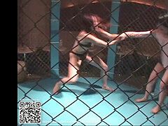 grappling 0007; Japanese damsel cage Match