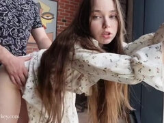 Hot Russian Brunette Cheats on Husband with Best Friend - Rough Hardcore Fuck