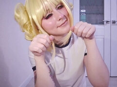 Toga Himiko from My Hero Academia tantalizes with her amazing feet, indulging in messy play and loads of pleasure
