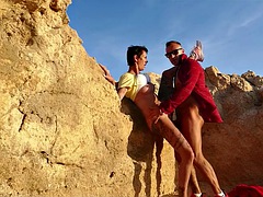 Crazy German Mature Wife - Seduce to outdoor cheating sex on the beach