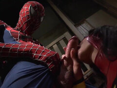 Supergirl Jenna Presley gets fucked hard by SpiderMan