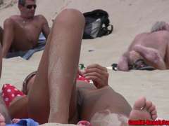 Sexy Naturist Couples Beach Voyeur Hidden Web Cam High-def Video