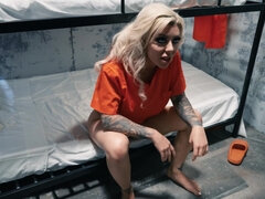 Karma Rx is sucking cop's cock in prison