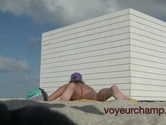 Exhibitionist Wife 464 Helena Price - Voyeur beach teasing and public pussy flash!