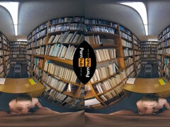 VR shh we're in the library - Babe