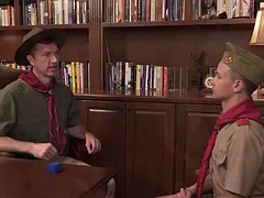 Decadent And Outrageous Gay Sex In The Scouts HQ Office