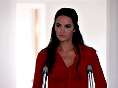 Stepmom teaches her stepsons girlfriend how to fuck