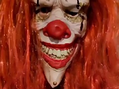 Clown porn, clown with a big dick, big clown, cumshots