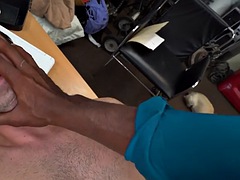 BBC top fucks a white stud IR in the office on the table