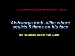 Aishwarya Look A Like Girl Squirted 5 Times On Guys Face