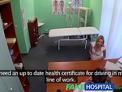 European blonde amateur takes a hard POV exam from fakehospital doctor and gets her pussy stuffed with his hard cock
