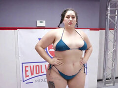 BBW is ready to fuck a wimp after their intense fight