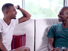 Two hot ebony gays hardcore sex video