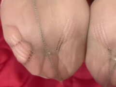 Amatööri, Brittiläinen, Jalkafetissi, Kotitekoinen, Alusvaatteet, Vanhempi, Sukkahousu