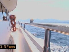 Double Penetration on a boat - Lucy love