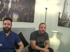 Bearded dude first gay sex video