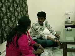 Indian hot milf Kamwali bhabhi getting fucked by young manager! Hindi XXX sex