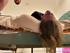 Amateur cuckold deepthroat, humiliated and spit on face