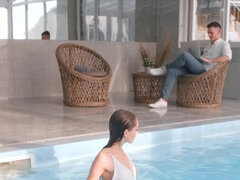 Suihinotto, Kyrpä, Selkäsauna, Luonnollinen, Pillu, Laiha, Teini, Tissit