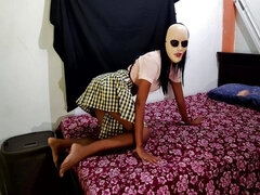 Enthousiasteling, Zwart, Vrouw, Masturbatie, Orgasme, Klein, Alleen, Tiener