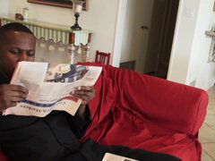 黒人, フェラチオ, 茶髪の, チン, 顔射, 家族, ハードコア, 自然山雀