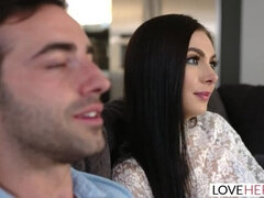 Sucer une bite, Brunette brune, Queue, Pieds, Fétiche des pieds, Bâillonner, Hard, Hd