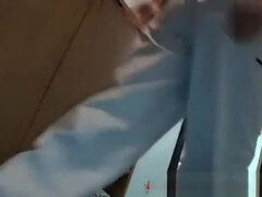 Asiat, Store bryster, Janpansk, Onani, Naturlige bryster, Solo, Oppe i nederdel, Snugkigger