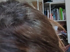 18 jahre, Leie, Blasen, Betrug, Gehörnter ehemann, Latina, Milf, Pov