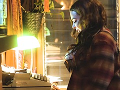 Store smukke kvinder, Store bryster, Brunette, Behåret, Hårdt, Shemale