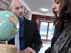 WAM european officebabes sharing a facial