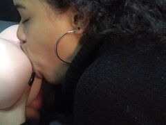 Enthousiasteling, Grote kont, Stel, Pop, Fetisj, Handbeurt, Latijnse vrouw, Klein