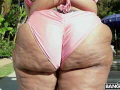 큰 가슴, 오랄섹스, 흑갈색 머리, 가슴이 큰, 지방, 라티나, 자연의 가슴, 야외의