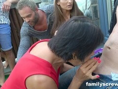 큰 음경, 오랄섹스, 사정 샷, 그룹, 밀프, 엄마, 보지, 계모