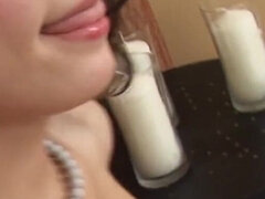 18, Amatör, Vacker, Avsugning, Sperma i munnen, Underkläder, Tonåring