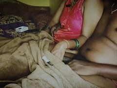 Tamil housewife begs husband to fuck his friend - homemade Indian couple foreplay