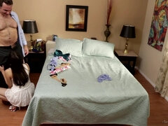 Store pupper, Brunette, Barmfager, Dype svelg, Slikking, Moden, Fitte, Røff