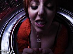 Step-siblings Fuck Their Stepmom From Behind While She s Stuck! Hot Threesome