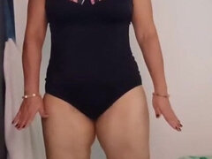 Leie, Wohlbeleibte schöne frauen, Bikini, Reif, Solo
