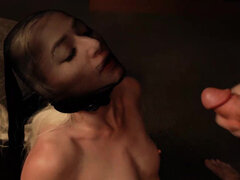 Blond, Pijpbeurt, Sperma shot, Schattig