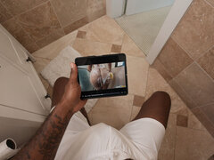 Chica, Culo grande, Negro, Rubia, Mamada, Polla, Pov