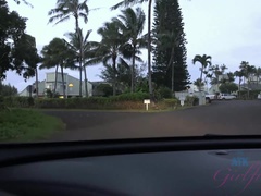 Ranta, Musta, Tyttöystävä, Ulkona, Näkökulma pov, Pillu, Laiha, Tissit