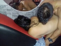 My ebony lover thrusts into my backdoor, giving me my first taste of anal pleasure and filling my tight rear with his hot load