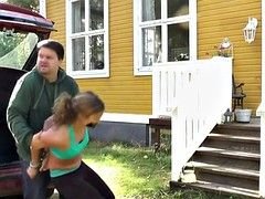 Anal, Bondage disciplin sadomasochisme, Pik sutte, Trældom, Sædskud, Udendørs