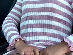 Amador amadora, Carrro, Lingerie, Maduroa, Ao ar livre cartaz de rua outdoor, Meia calça, Público, Hermafrodita andrógina