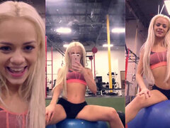 Avsugning, Klitoris, Par, Gym, Dusch, Tonåring, String, Tuttar