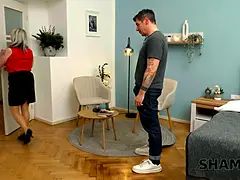 Περίεργο, Απιστία, Ηδ, Νοικοκυρά, Ώριμη γυναίκα, Φωνάζοντας, Καλσόν, Η σύζυγος