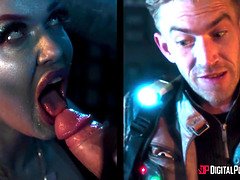 Halloween Co: Big Tits, Blowjobs, and Hardcore Sex with Roxie Sinner, Amber Jayne & Ella Hughes