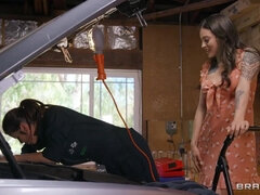 Grote lul, Lesbisch, Likken, Moeder die ik wil neuken, Moeder, Pornster, Trio, Tieten likken